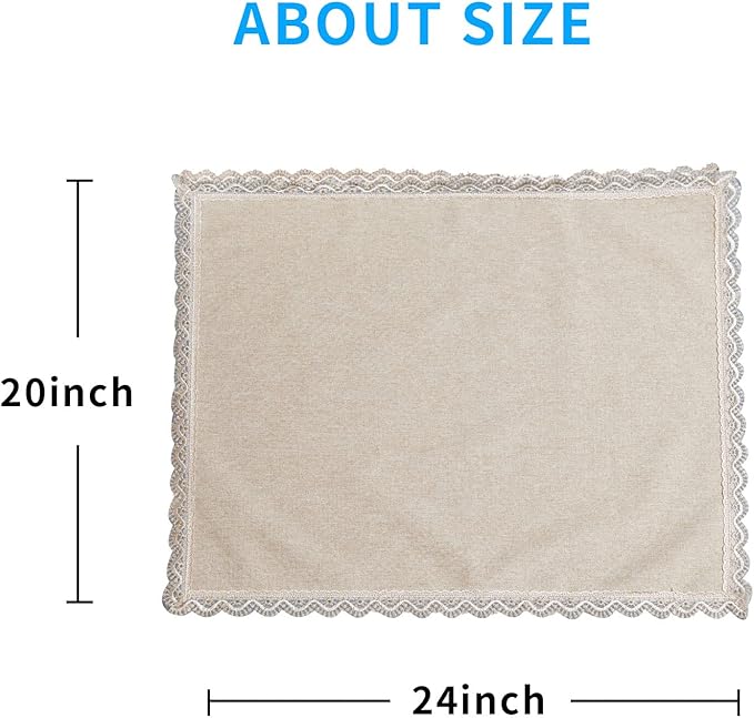 MINJIATEX Couch arm Covers, Non-Slip lace Sofa arm Covers Set of 2 Washable - Image 7