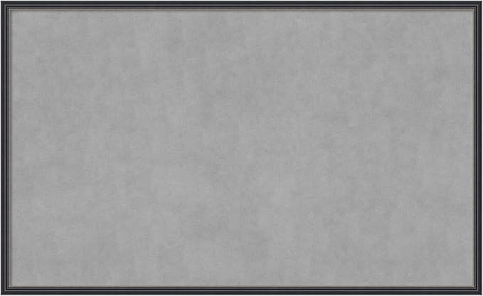 Amanti Art Black Framed Magnetic Board 25x41 Large Vision Board by AmantiArt