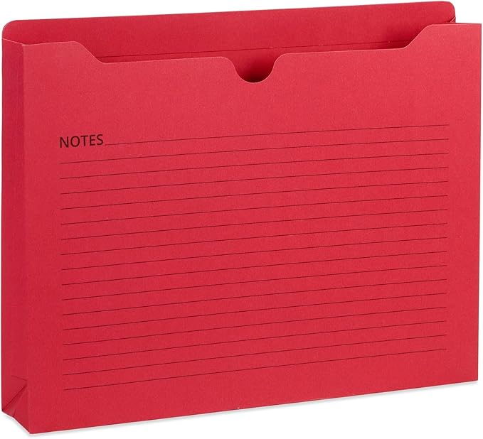 Blue Summit File Jackets Letter Size 2 Inch Expansion, Lined Folders - Image 2