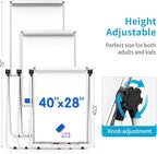 DexBoard U-Stand Double Sided 40" x 28" Magnetic Dry Erase Easel, Height - Image 2