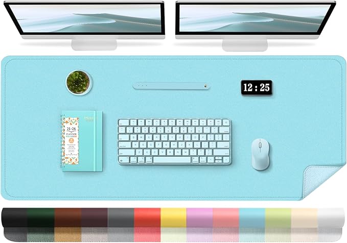 Large Desk Pad, 47.2'' x 23.6'', Computer Mat by BLESWIN