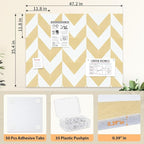 Smarpau Large Cork Board for Walls, 12 Pack Square Bulletin Board, Felt Wall - Image 2