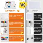 Dry Erase WhiteBoard, Aisuoker 16 x 12inch Magnetic Desktop Whiteboard - Image 3