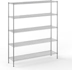 Regal Altair 18" Deep x 72" Wide x 86" Height Wire Shelving Kit | 5-Tier | NSF by Regal+Altair