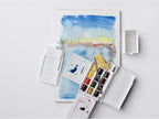 winsor & newton professional watercolor paint set, field, package contents