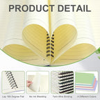 Yahenda 4 Pcs Spiral Notebook Bulk A5 Journal Lined 8.3'' x 5.5'' Writing - Image 3