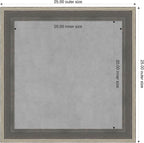 Amanti Art Grey Framed Magnetic Board 25x25 Medium Vision Board - Image 2
