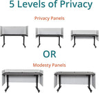 Stand Up Desk Store ReFocus Clamp-on Acoustic Desk Divider Privacy Panel That - Image 9