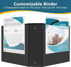CIXILDTS 3" 3 Ring Binder, Standard 3-Inch Round Ring Binder Fit Letter Size - Image 5