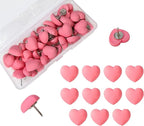 Aoxsie 28pcs Decorative Cute Push Pins Heart Dark Red Thumbtacks Thumb Tacks by Unknown