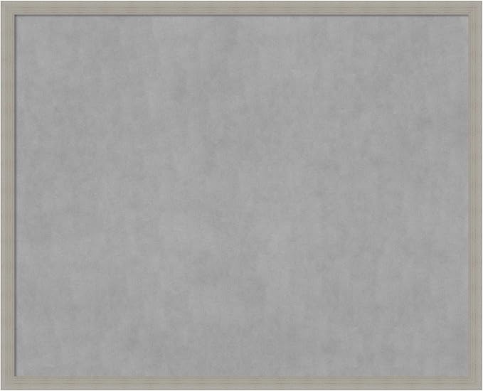 Amanti Art Grey Framed Magnetic Board 34x42 X-Large Vision Board by AmantiArt