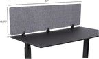 Stand Up Desk Store ReFocus Raw Clamp-On Acoustic Desk Divider Mounted Privacy - Image 7