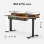 FEZIBO 60'' x 30'' Electric Standing Desk - Image 3