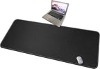 CENNBIE 59" x 27.5" Large Leather Desk Mat, Extended Mega Size Mouse Pad by CENNBIE