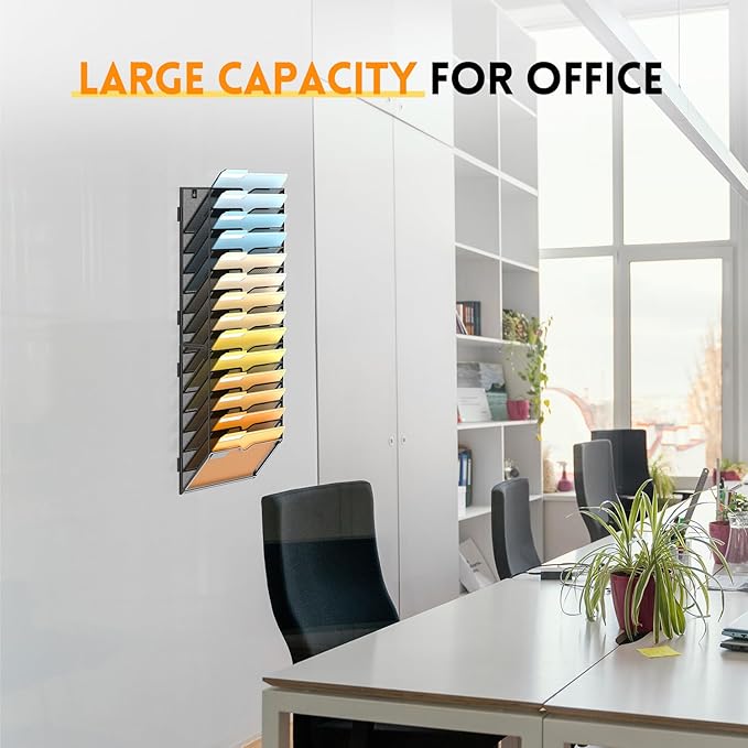 SUPEASY Wall File Organizer Mesh Office Mail Holder, Hanging Wall Organizer - Image 6