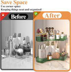 SUNZOS Bathroom Counter Organizer, Corner Vanity Cosmetic Storage - Image 4