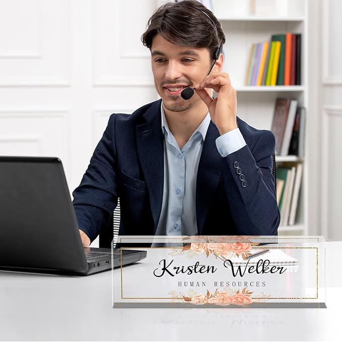 Custom Name Plate for Desk, Desk Name Plate Personalized, Office Decor for - Image 7