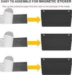 3 Pockets Magnetic File Holder for File Cabinets, Refrigerator, Magnetic Paper - Image 6