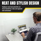 OBEX Clear Acrylic Desk Mounted Privacy Panel - Image 2