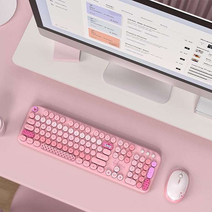 MOFII Wireless Keyboard and Mouse Combo, Full Size 2.4G Plug and Play - Image 7