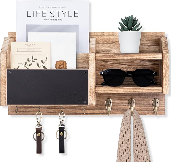 Lwenki Mail and Key Holder – Wall Mount Key Hanger - Image 7