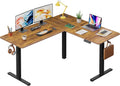 DEVAISE L Shaped Standing Desk Adjustable Height, Dual Motor Electric Corner