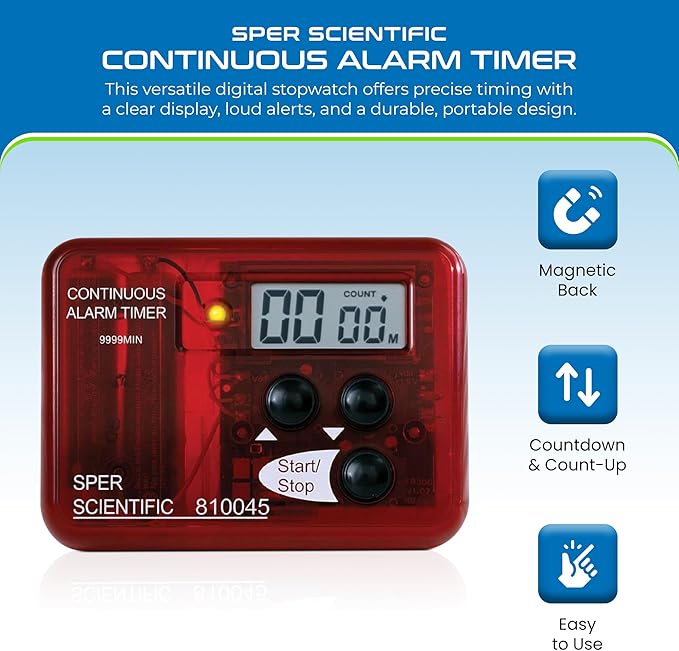 Sper Scientific Continuous Alarm Timer - Image 2