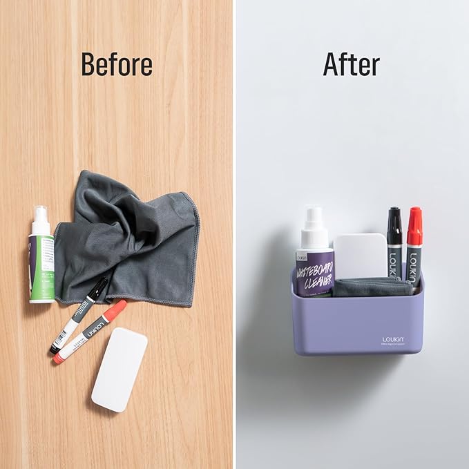 loukin Magnetic Marker & Remote Control Organizer, Dry Erase Marker Holder - Image 8