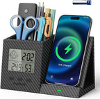 TopMade Wireless Charger with Pen Remote Holder, Digital Thermometer and by TopmadeProduct-Ordernow