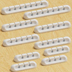 Apromisith USB Cable Organizer Clips Cord Holder, 10 Packs White Self Adhesive by Apromisith