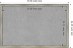 Amanti Art Silver Framed Magnetic Board 22x34 Large Vision Board - Image 4