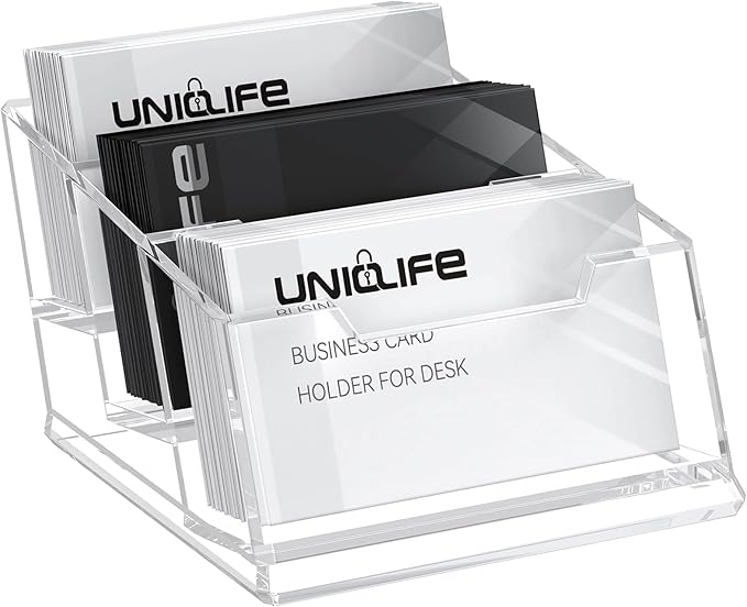 Uniclife Acrylic Business Card Holder by UnicLife