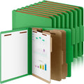 Skyygemm 12 Pcs Classification Folders Letter Size, 3 Divider Pressboard File by Skyygemm
