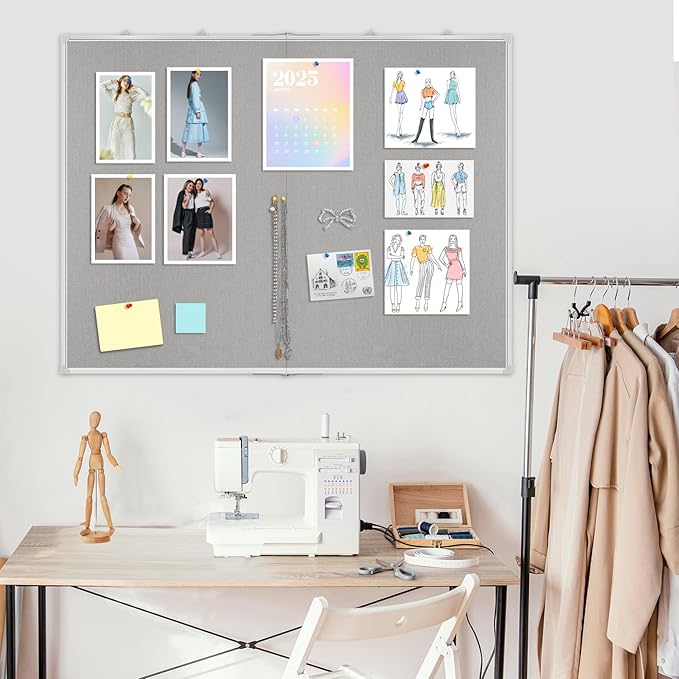 AMUSIGHT Double-Sided Large Cork Board - Image 8