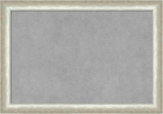 Amanti Art Silver Framed Magnetic Board 14x20 Small Vision Board by AmantiArt