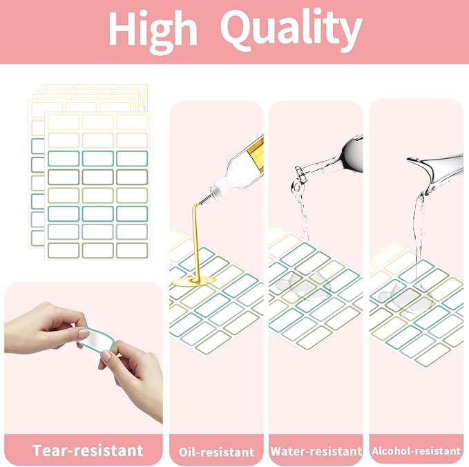 STARLIBOO Removable Labels, Removable Colored Labels Stickers, Self-Adhesive - Image 4