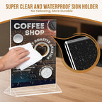 NICELINK 9 Pack Acrylic Sign Holder 8.5x11 Inch, Double Sided Clear Flyer - Image 4