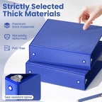 SUNEE 3 Ring Binder 2 Inch 1 Pack, Cobalt Blue - Image 4