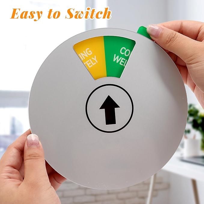 Office Door Sign, 6 Inch Round Privacy Signs - Image 3
