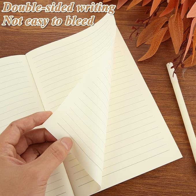 MIVIDE 50 Pack A5 Kraft Notebooks Bulk, 8.3” x 5.5” Lined Paper Journal - Image 5