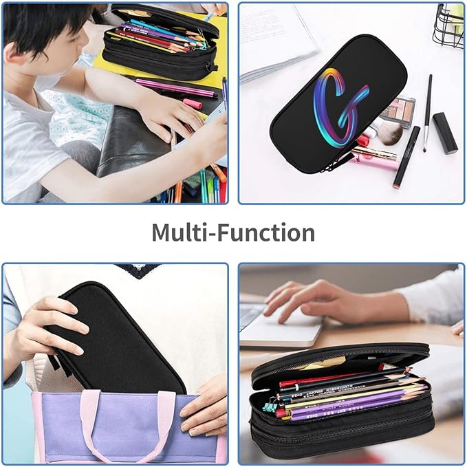 Pazacon Cute Initial Pencil Case - Image 6