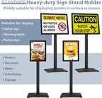 STANDNEE Heavy-duty 8.5x11 in Sign Stand Holder Floor Stand Sign, Poster - Image 4
