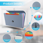 Accordion File Organizer, Expanding File Folder - Image 3