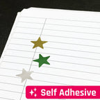 8 Colors, 4000 Pack, Foil Star Metallic Stickers, 0.6" Diameter