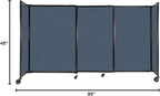 Versare Straightwall Sliding Portable Wall Partition | Freestanding Office - Image 7