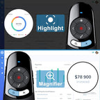 2 in 1 USB Type C Spotlight Presentation Clicker, Advanced Digital Highlighting - Image 4