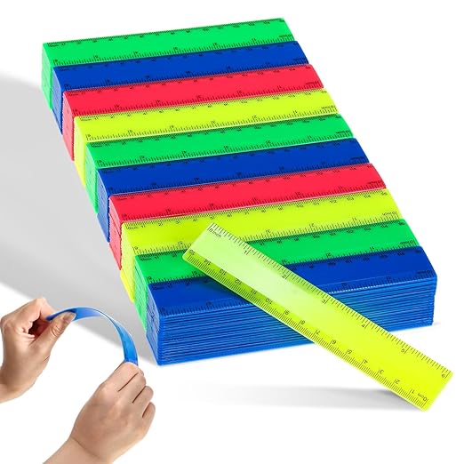 Zonon 500 pcs Rulers Bulk Plastic Flexible Straight Rulers by Zonon