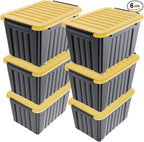 Nazhura 72Quart Plastic Storage Bin, Stackable and Nestable Storage Boxes by NazhuraGoodCompanionAtHome