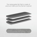 CLICK CLEAN 6-Pack Replaceable Felt Pads, Magnetic Whiteboard Eraser Felt Pads - Image 4