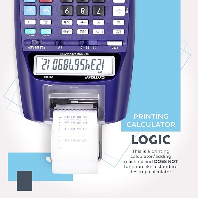 CATIGA New & Upgraded 2025 Printing Calculator Adding Machine 10 Key, Desktop - Image 3